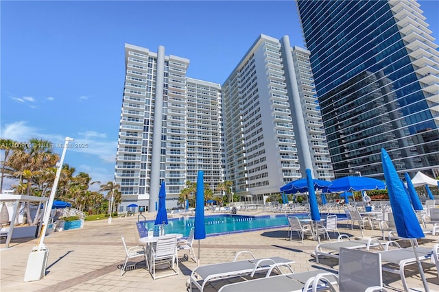 2030 S Ocean Dr Unit 1708, Hallandale Beach, FL 33009 - community pool with a patio area