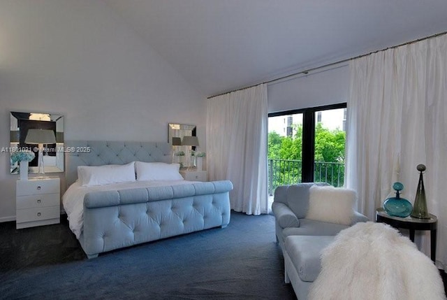 1530 NE Quayside Ter Unit A1, Miami, FL 33138 - carpeted bedroom featuring high vaulted ceiling