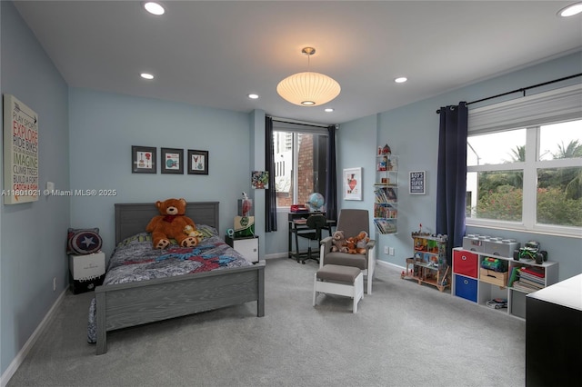 1530 NE Quayside Ter Unit A1, Miami, FL 33138 - carpeted bedroom with baseboards and recessed lighting