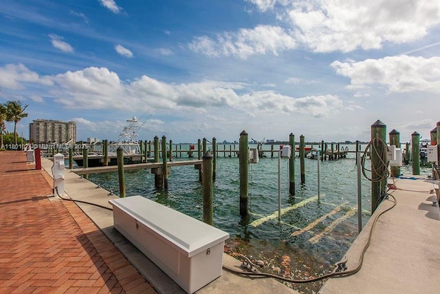 1530 NE Quayside Ter Unit A1, Miami, FL 33138 - dock area featuring a water view