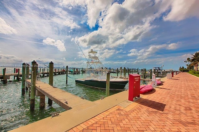 1530 NE Quayside Ter Unit A1, Miami, FL 33138 - dock featuring a water view