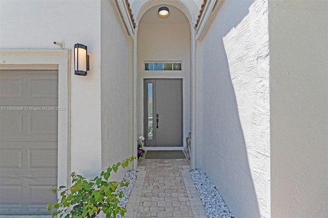 17028 SW 52nd Ct, Miramar, FL 33027 - property entrance with stucco siding and a garage