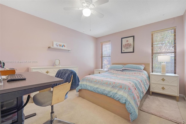 735 SW 158th Ter, Sunrise, FL 33326 - bedroom with carpet floors and a ceiling fan