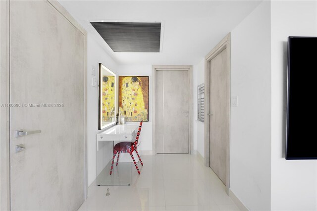2030 S Ocean Dr Unit 1707, Hallandale Beach, FL 33009 - corridor with light tile patterned floors and baseboards
