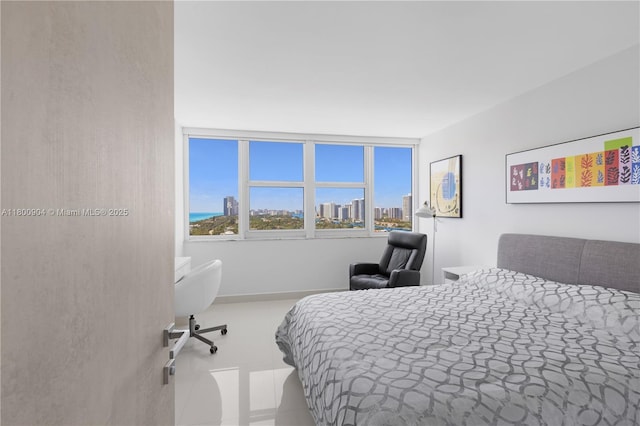 2030 S Ocean Dr Unit 1707, Hallandale Beach, FL 33009 - bedroom featuring baseboards and a view of city
