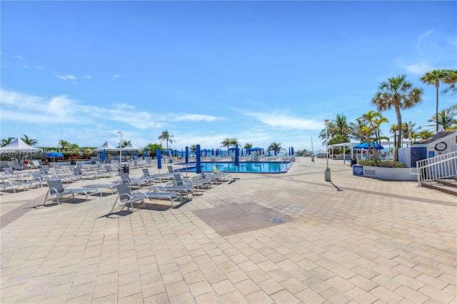 2030 S Ocean Dr Unit 1707, Hallandale Beach, FL 33009 - community pool with a patio area