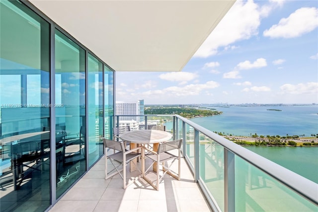 3131 NE 7th Ave Unit 3606, Miami, FL 33137 - balcony featuring a water view