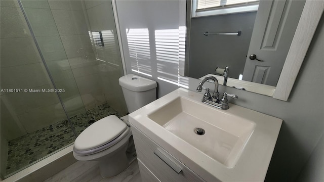981 Hillcrest Ct Unit 114, Hollywood, FL 33021 - full bathroom with toilet, a stall shower, and vanity