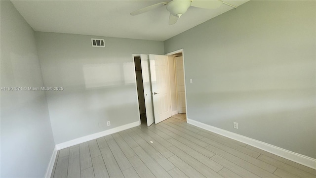 981 Hillcrest Ct Unit 114, Hollywood, FL 33021 - empty room with baseboards, ceiling fan, and wood finished floors