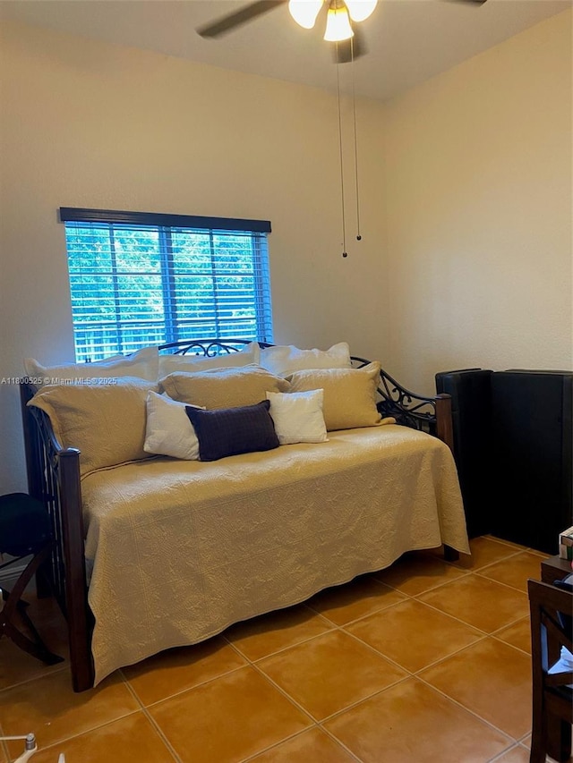 13135 SW 218th Ter, Miami, FL 33170 - bedroom with light tile patterned flooring and a ceiling fan