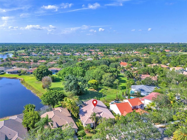 2623 Oakbrook Dr, Weston, FL 33332 - aerial view of property's location featuring a large body of water and nearby suburban area