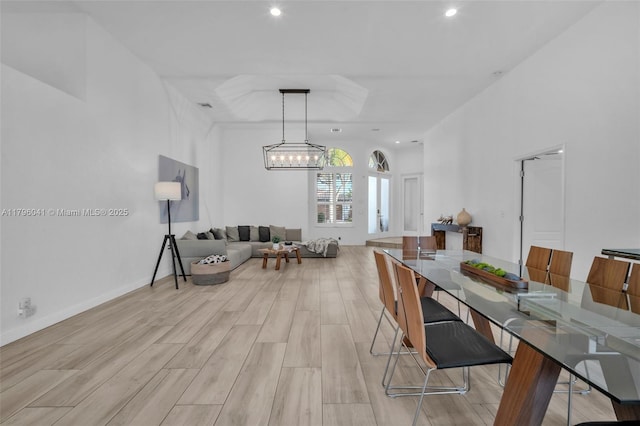 2623 Oakbrook Dr, Weston, FL 33332 - dining area featuring recessed lighting and light wood-type flooring