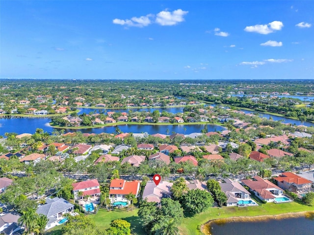 2623 Oakbrook Dr, Weston, FL 33332 - aerial overview of property's location with nearby suburban area and a nearby body of water