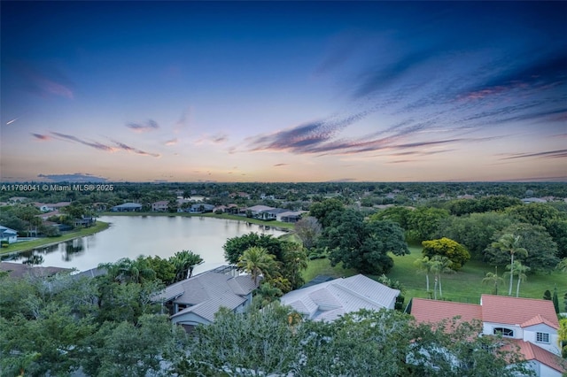2623 Oakbrook Dr, Weston, FL 33332 - aerial view at dusk of a water view