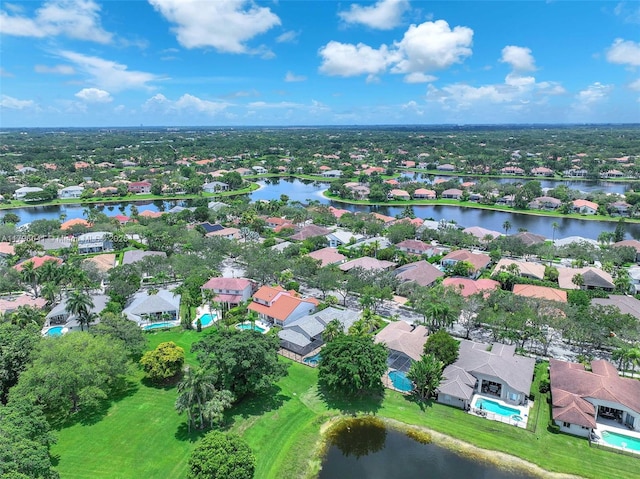 2623 Oakbrook Dr, Weston, FL 33332 - aerial view of residential area featuring a nearby body of water