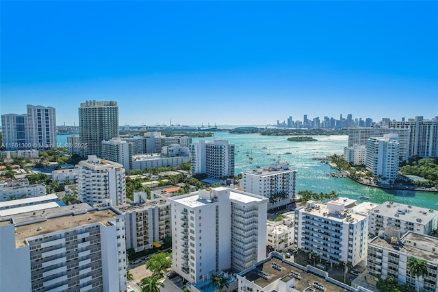 1345 Lincoln Unit 1006, Miami Beach, FL 33139 - bird's eye view of a skyline view and a nearby body of water