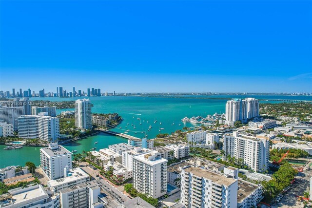 1345 Lincoln Unit 1006, Miami Beach, FL 33139 - drone / aerial view of a view of skyline and a nearby body of water