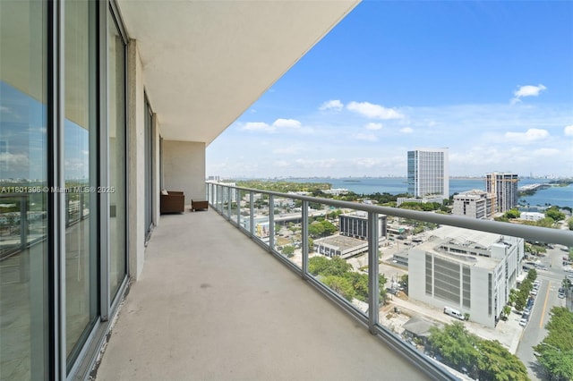 3470 E Coast Ave Unit H1909, Miami, FL 33137 - balcony with a city view and a water view