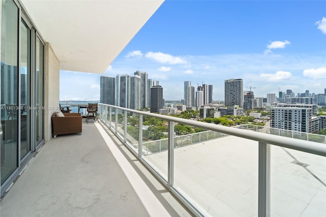 3470 E Coast Ave Unit H1909, Miami, FL 33137 - balcony with a skyline view