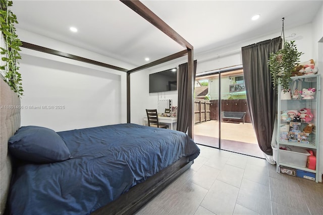 13344 SW 59th Ln, Miami, FL 33183 - bedroom featuring access to exterior and recessed lighting