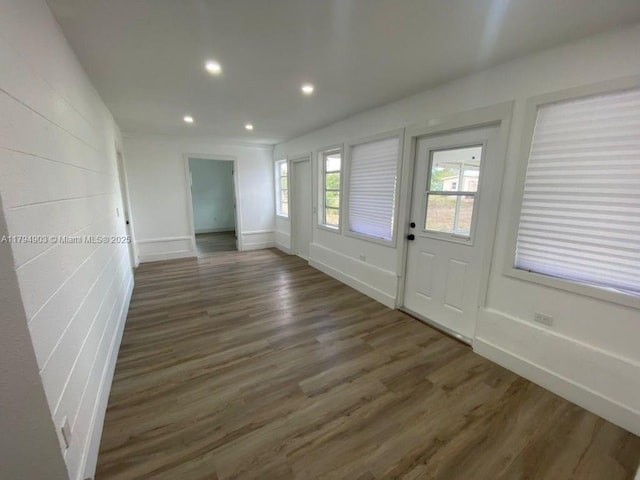 22011 Catherine Prt, Charlotte, FL 33952 - unfurnished room featuring wood finished floors, recessed lighting, and baseboards