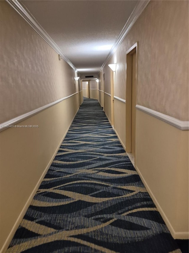 3800 S Ocean Dr Unit 818, Hollywood, FL 33019 - hall featuring carpet and crown molding