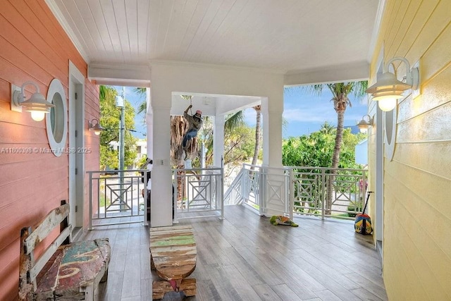 view of sunroom