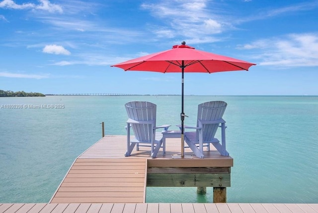 dock with a water view
