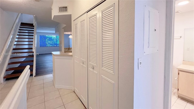 781 SW 148th Ave Unit 1513, Sunrise, FL 33325 - corridor with light tile patterned flooring, electric panel, and stairway