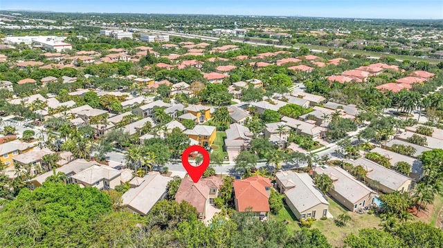 5832 NW 120th Ave, Coral Springs, FL 33076 - aerial view of property and surrounding area featuring nearby suburban area