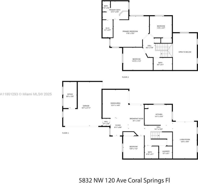 5832 NW 120th Ave, Coral Springs, FL 33076 - home floor plan