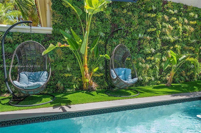 1496 Breakwater Ter, Hollywood, FL 33019 - swimming pool featuring a yard