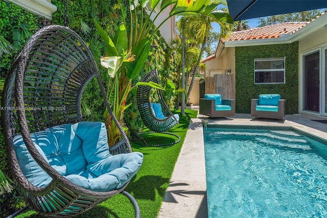 1496 Breakwater Ter, Hollywood, FL 33019 - view of pool with fence and a patio