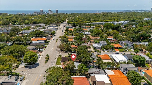 2340 SW 17th Ave, Miami, FL 33145 - aerial perspective of suburban area with a nearby body of water