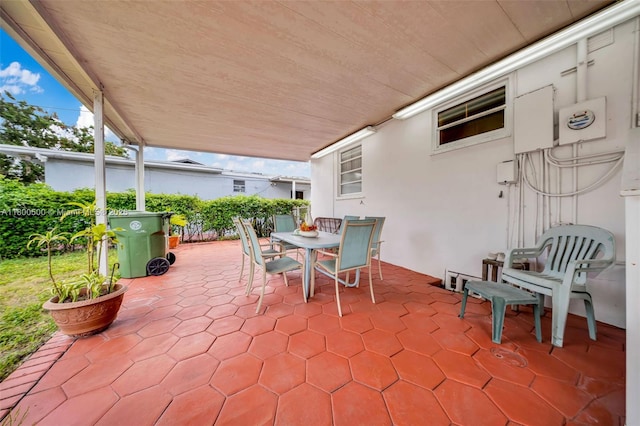 view of patio / terrace with outdoor dining area