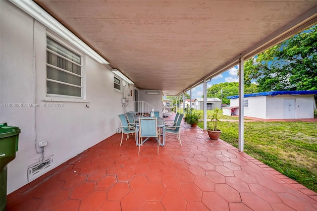 view of patio / terrace featuring outdoor dining area