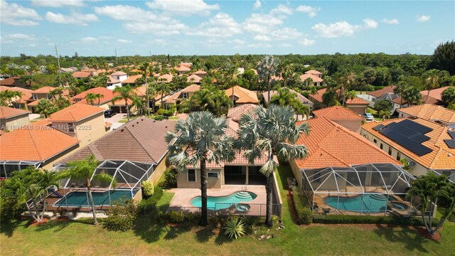 4940 Gateway Gardens Dr, Boynton Beach, FL 33436 - aerial view of residential area featuring a pool area