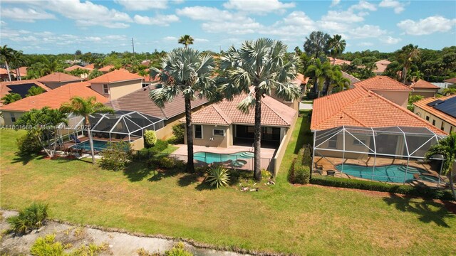 4940 Gateway Gardens Dr, Boynton Beach, FL 33436 - aerial view of residential area with a pool