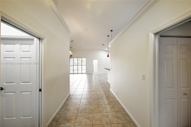4940 Gateway Gardens Dr, Boynton Beach, FL 33436 - corridor featuring light tile patterned floors and baseboards