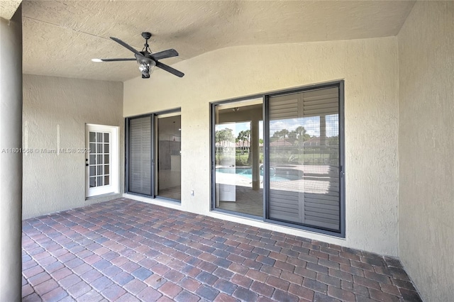 4940 Gateway Gardens Dr, Boynton Beach, FL 33436 - view of patio featuring ceiling fan