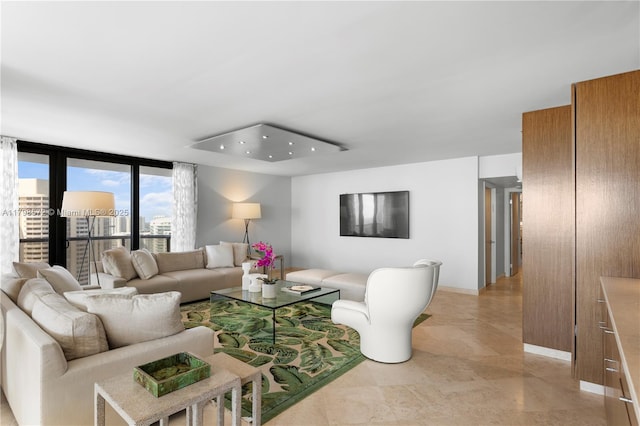 19667 Turnberry Way Unit 27-K, Aventura, FL 33180 - living area featuring recessed lighting and baseboards