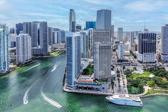 view of city featuring a large body of water