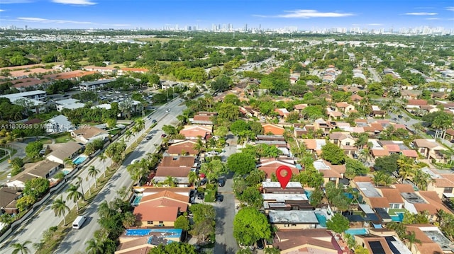1032 NE 204th Ln Unit B, Miami, FL 33179 - aerial overview of property's location with a skyline view and nearby suburban area