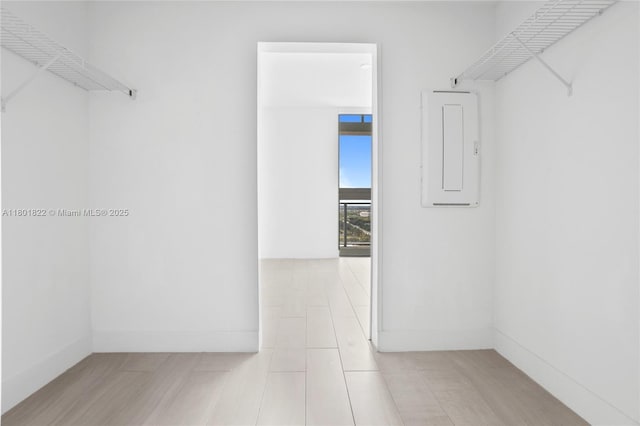 2000 Metropica Way Unit 2504, Sunrise, FL 33323 - walk in closet with electric panel and light tile patterned flooring