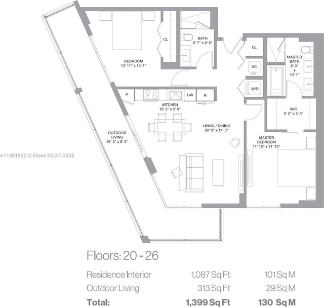 2000 Metropica Way Unit 2504, Sunrise, FL 33323 - home floor plan