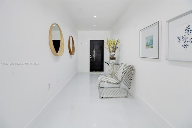 1187 NE 182nd St, North Miami Beach, FL 33162 - hall with baseboards and recessed lighting