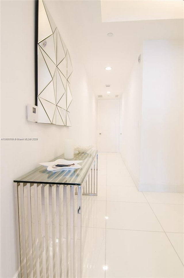 15811 Collins Ave Unit 2602, Sunny Isles Beach, FL 33160 - corridor with tile patterned flooring and recessed lighting