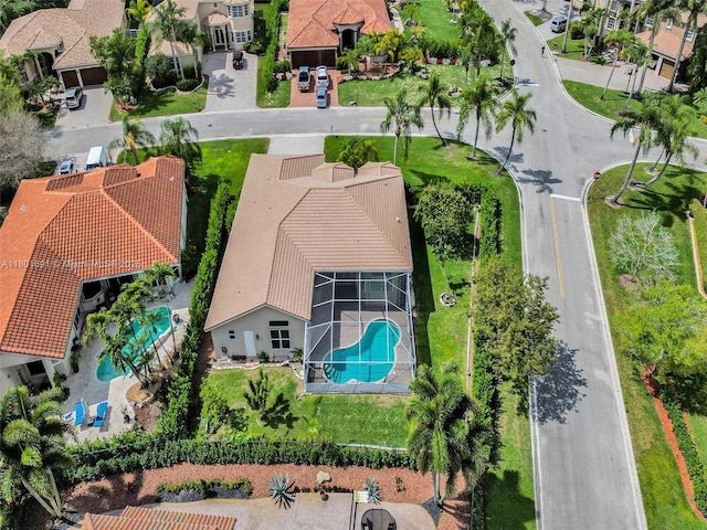 4985 NW 120th Ave, Coral Springs, FL 33076 - aerial view of residential area featuring a pool area