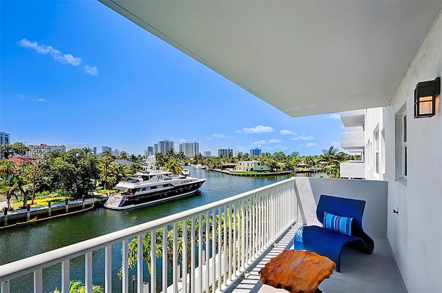 137 Golden Isles Dr Unit 305, Hallandale Beach, FL 33009 - balcony featuring a water view and a view of city