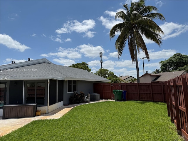 1751 SW 87th Ter, Miramar, FL 33025 - view of yard with a sunroom